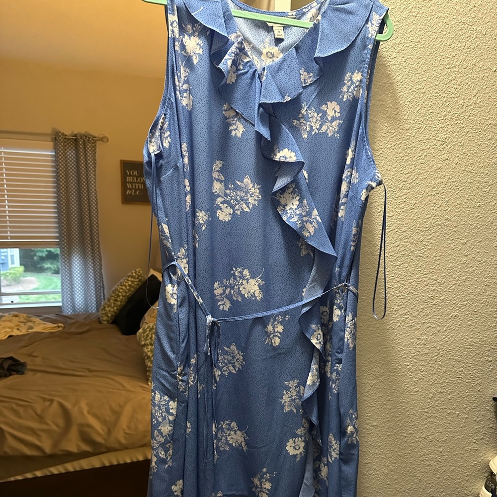 Light blue floral dress